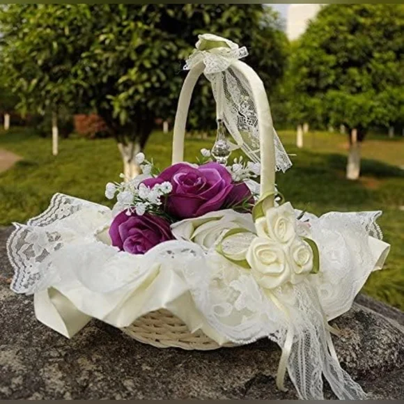 Set of 2 Flower Girl Baskets - Picture 6 of 16